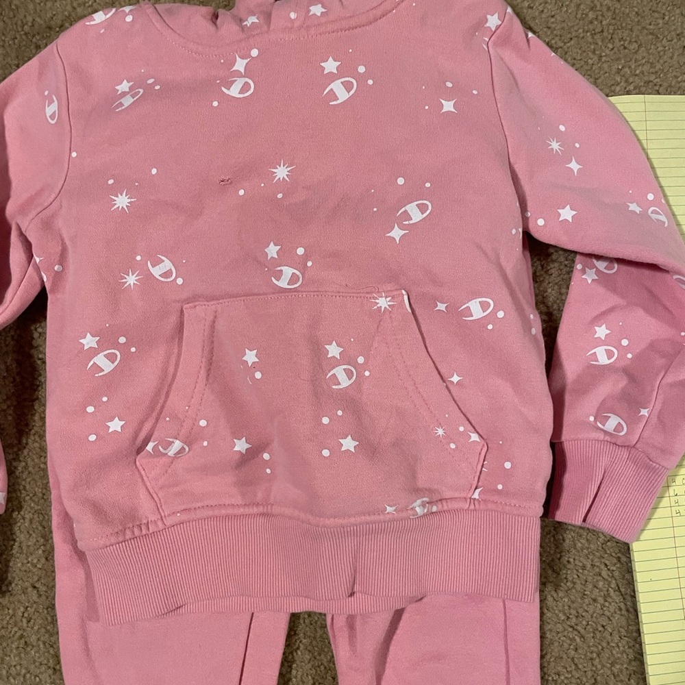 Champions pink sweatsuit